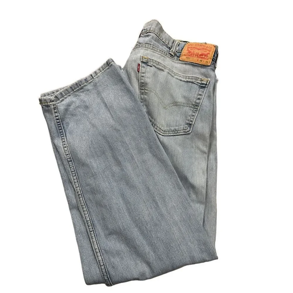 Levi’s Mens 505 Straight leg jeans 38x32‎